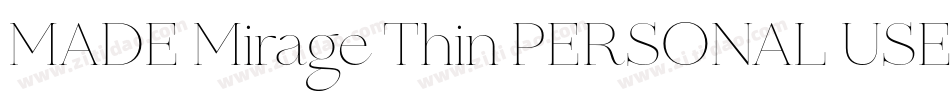MADE Mirage Thin PERSONAL USE字体转换